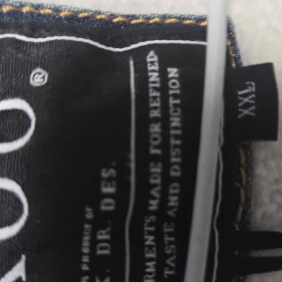 Men's Blue Denim Jacket Akoo EMBROIDERED SIZE XXL - Picture 4 of 6